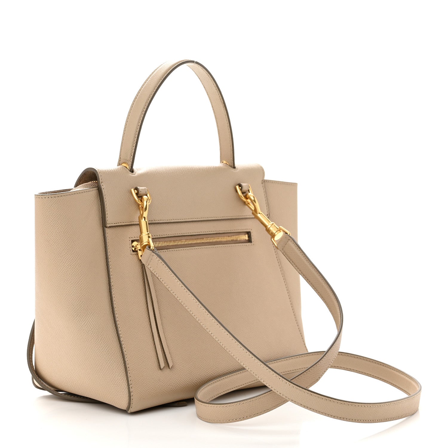 Celine Grained Calfskin Micro Belt Bag Dune 2 of 10