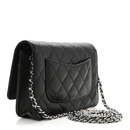 Chanel Caviar Quilted Wallet On Chain WOC Black 3 of 11