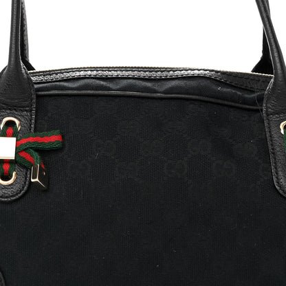 Gucci Monogram Small Princy Satchel Black 8 of 13