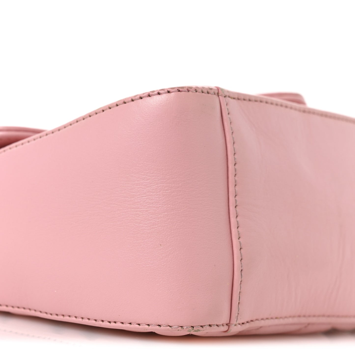 Calfskin Matelasse Mini GG Marmont Top Handle Shoulder Bag Wild Rose
