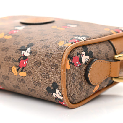 Gucci X DISNEY Mini Vintage GG Supreme Monogram Mickey Mouse Shoulder Bag Beige Vintage Sun Oil 10 of 11