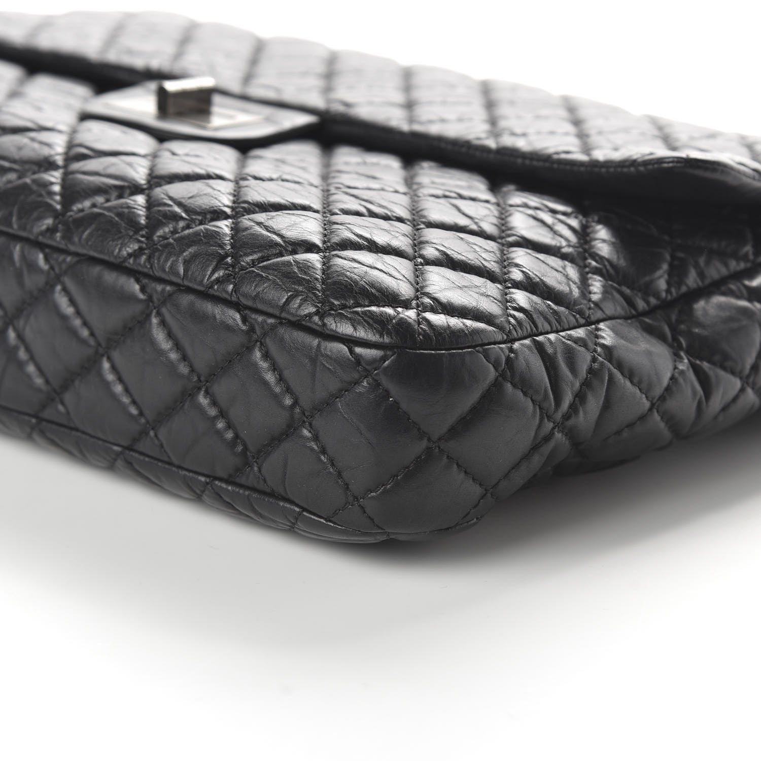 Chanel Aged Calfskin Reissue XL Maxi Flap Black 7 of 10