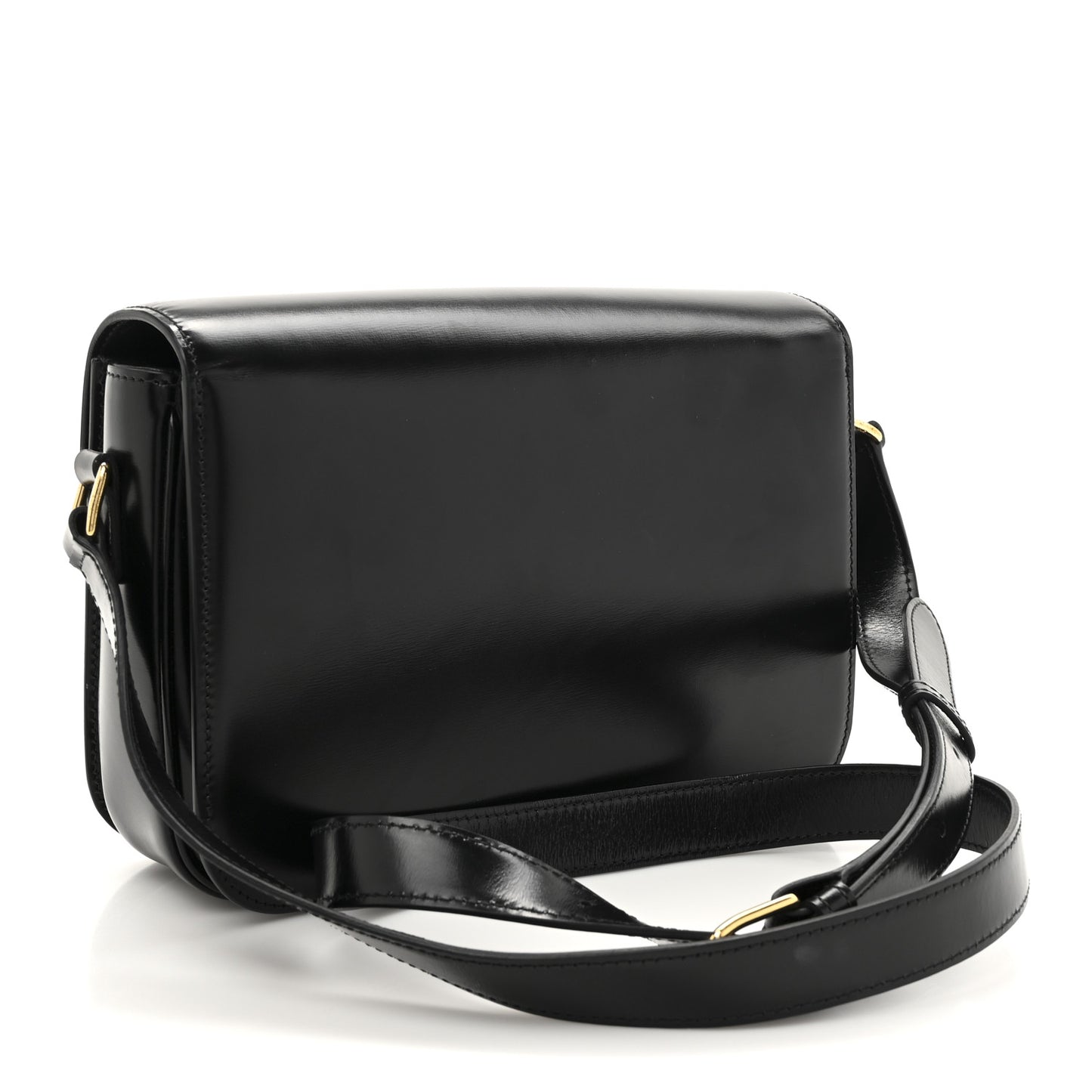Shiny Calfskin Medium Triomphe Black