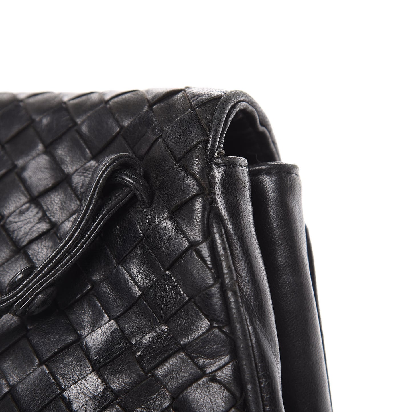 Nappa Intrecciato Crossbody Black