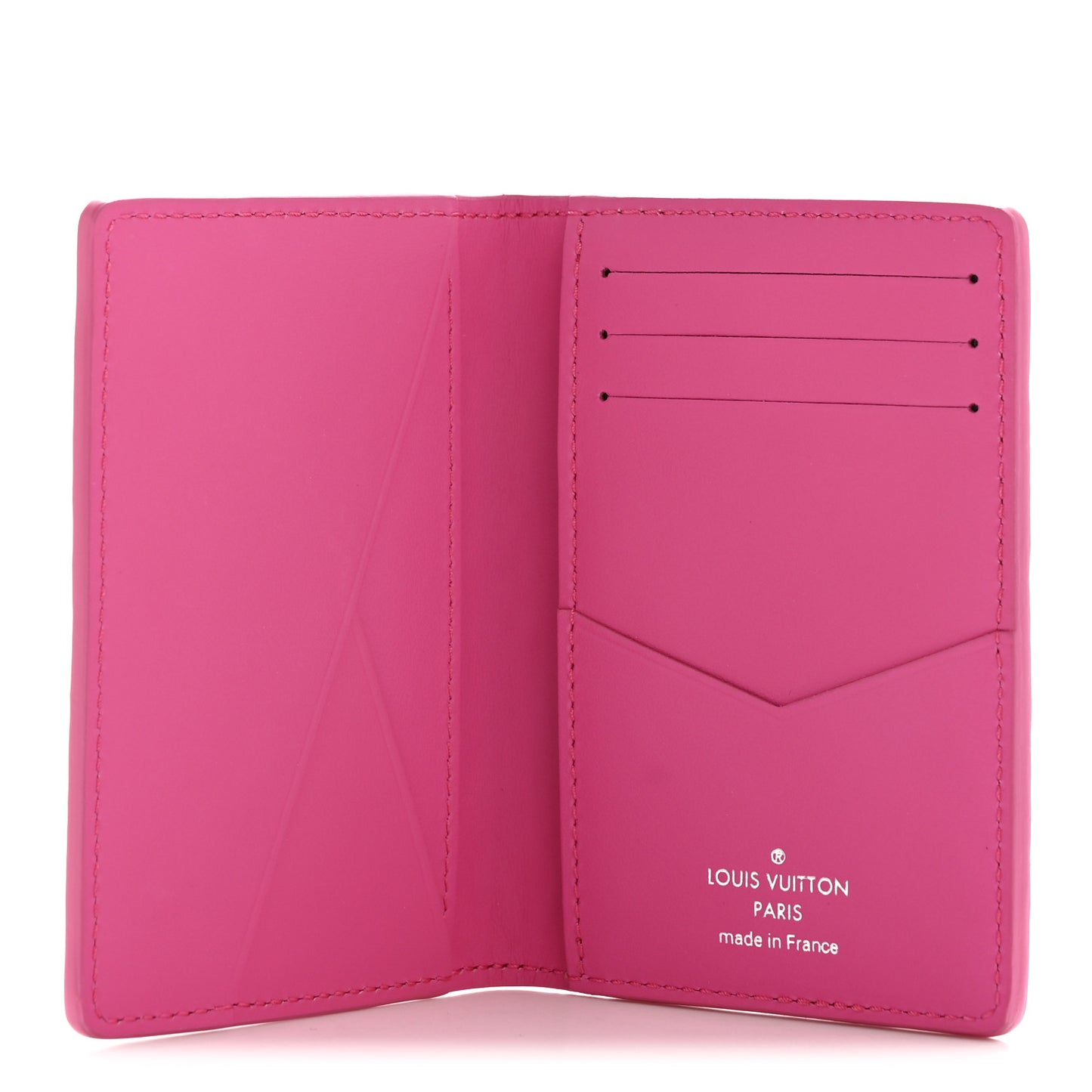 Taurillon Monogram Pocket Organizer Pink