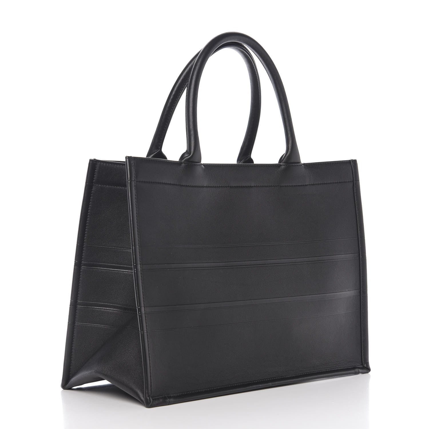 Christian Dior Calfskin Embossed Medium Book Tote Black 2 of 10