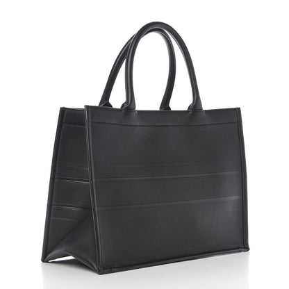 Christian Dior Calfskin Embossed Medium Book Tote Black 2 of 10