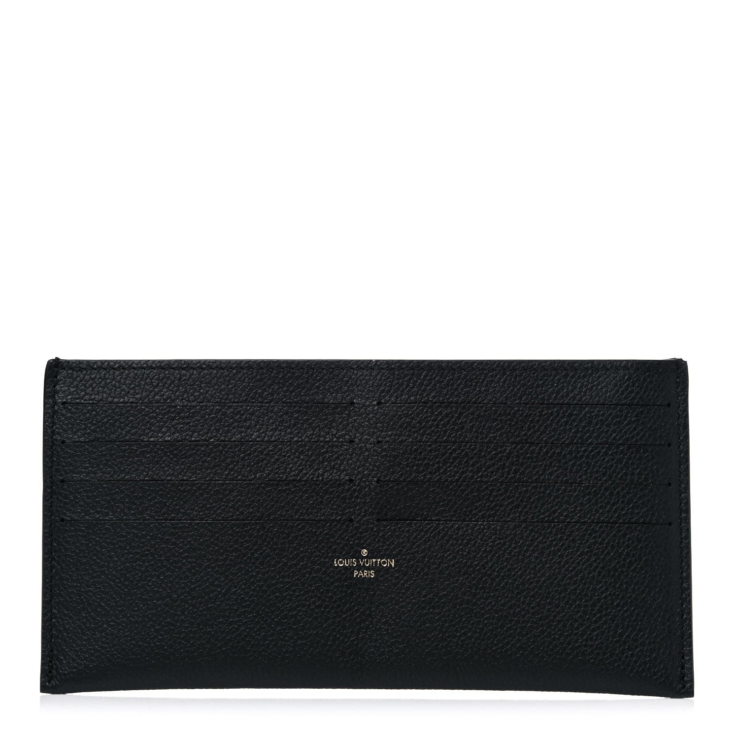 Louis Vuitton Calfskin Felicie Chain Wallet Card Holder Insert Black 1 of 6