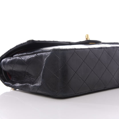 Chanel Lambskin Quilted Medium Double Flap Black 8 of 12