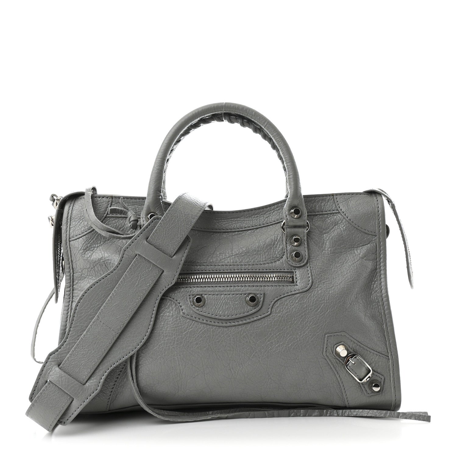 Balenciaga Agneau Classic Silver Hardware S City Gris Haussmannien 1 of 11