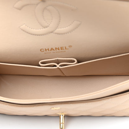 Chanel Caviar Quilted Small Double Flap Beige 5 of 9