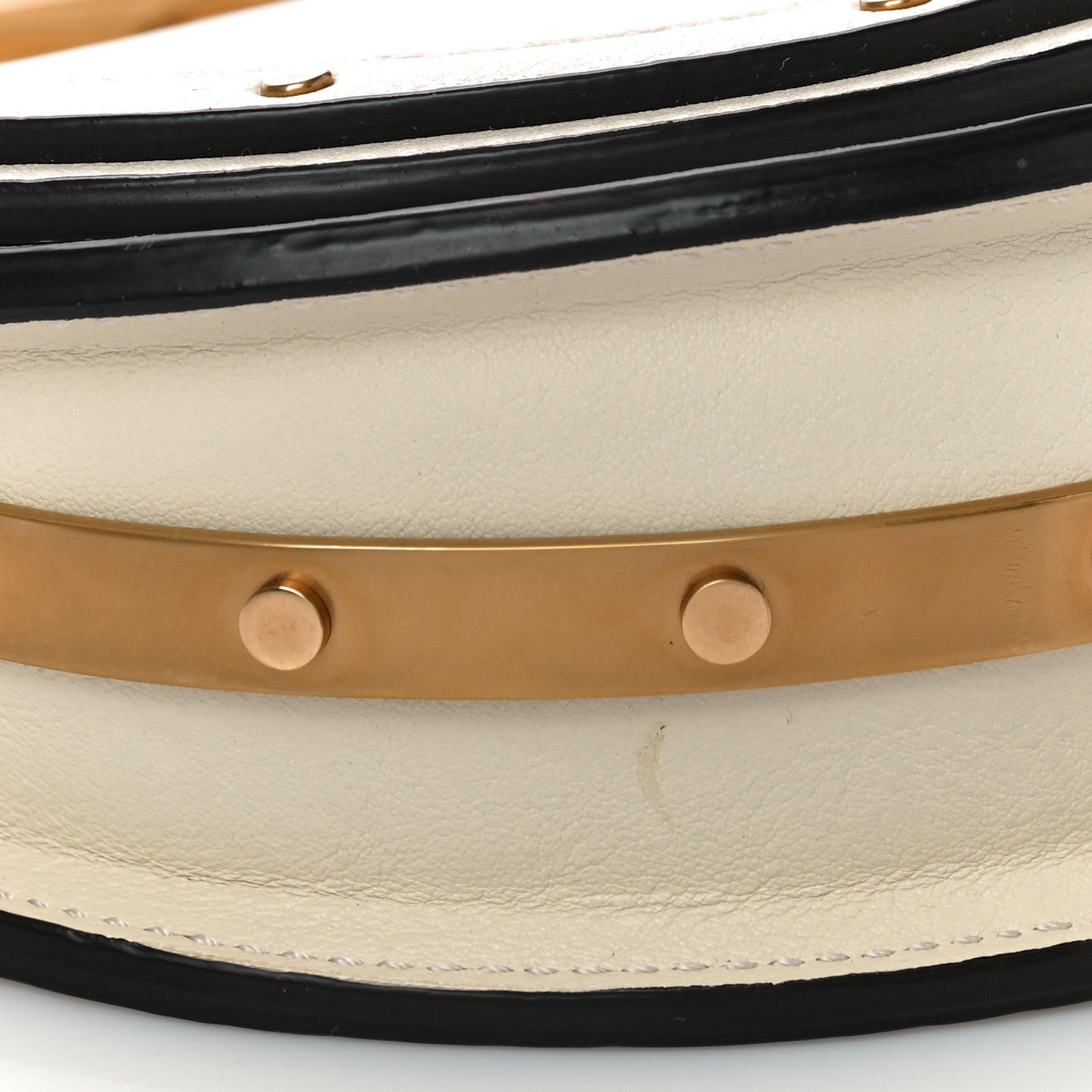 Chloe Calfskin Small Nile Bracelet Minaudiere Bag Off White 9 of 10