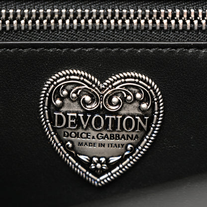 Dolce & Gabbana Calfskin Large Devotion Crossbody Bag Black 6 of 9
