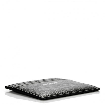 Saint Laurent Grain De Poudre Card Case Black 4 of 7