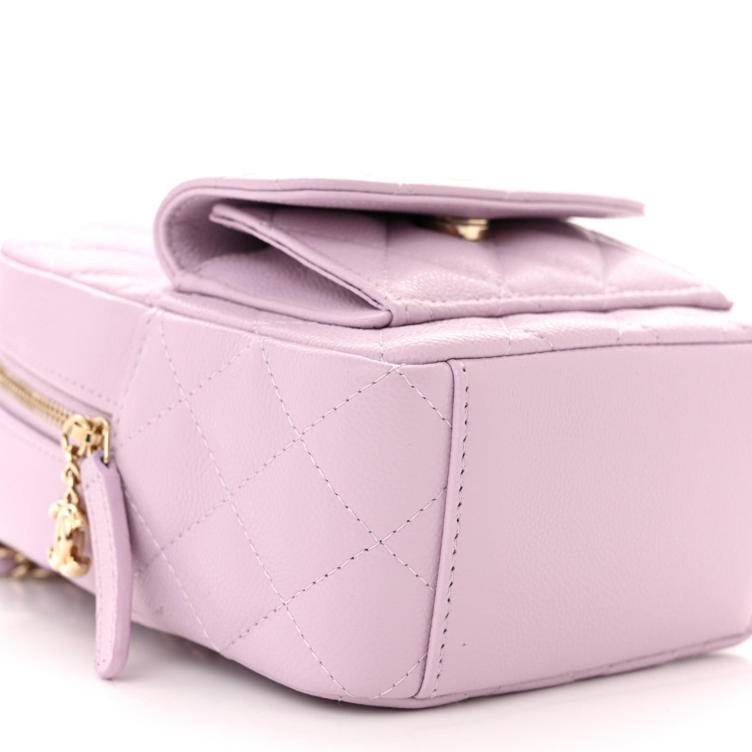 Chanel Caviar Quilted CC Mini Classic Backpack Light Purple 9 of 12