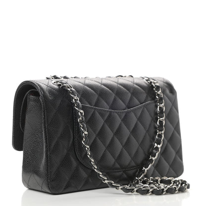 Chanel Caviar Quilted Medium Double Flap Black 3 of 11