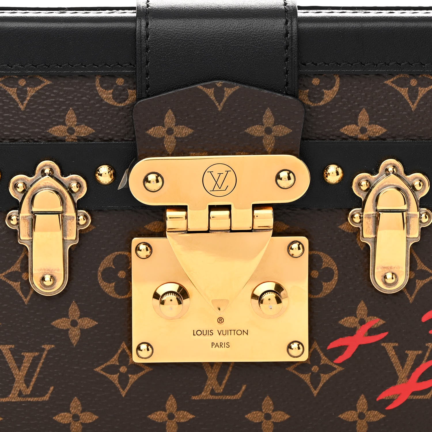 Louis Vuitton Monogram Petite Malle Black 8 of 10