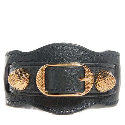 Balenciaga Agneau Arena Giant Gold Bracelet Small Anthracite 1 of 7