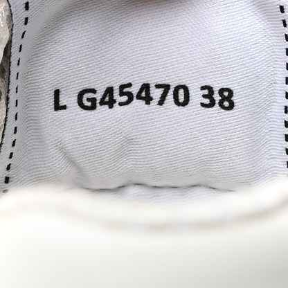 Chanel Calfskin Suede Coco Mark Logo Womens Sneakers 38 White 7 of 9