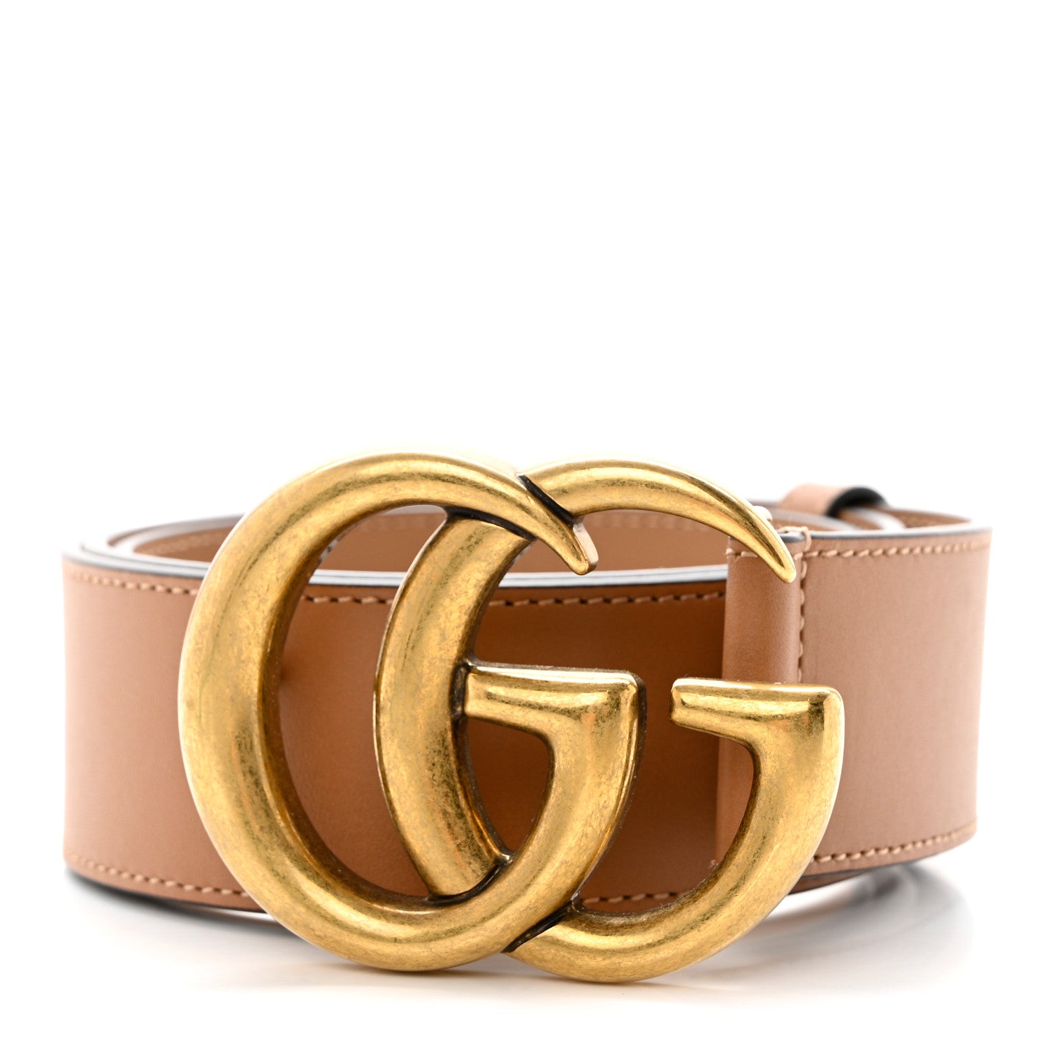 Gucci Calfskin Double G 40mm Belt 85 34 Tan 1 of 6