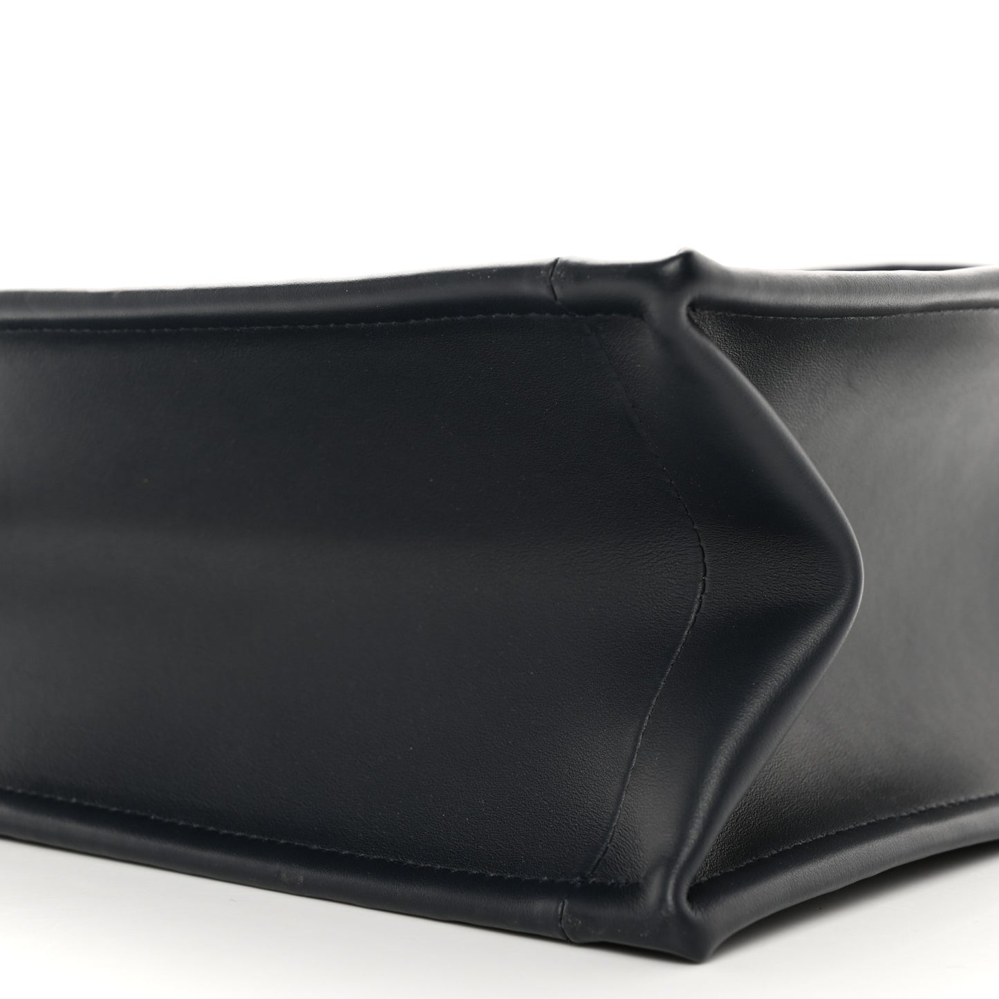 Oblique Calfskin Small Book Tote With Strap Blue Multicolor
