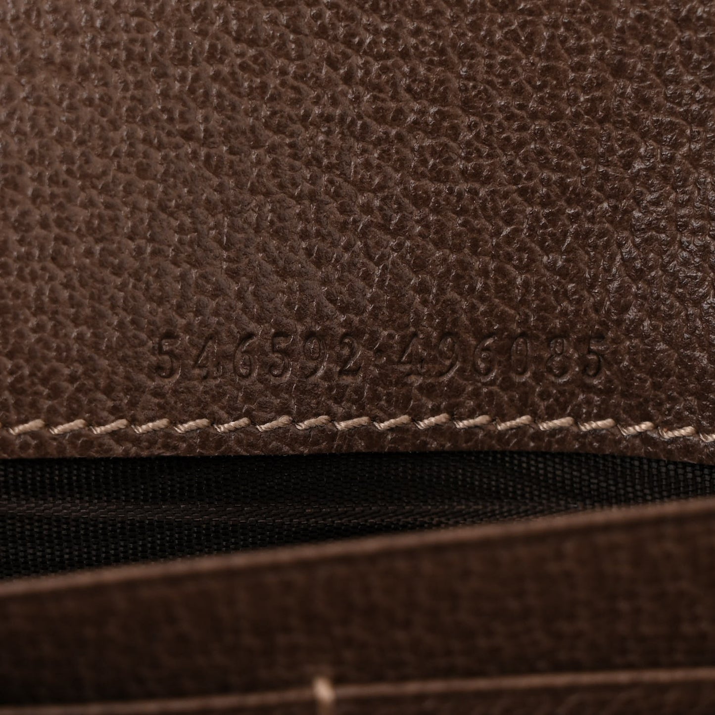 GG Supreme Monogram Web Ophidia Wallet On Chain Brown