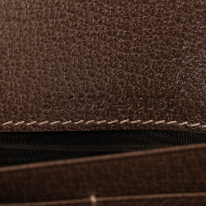 Gucci GG Supreme Monogram Web Ophidia Wallet On Chain Brown 7 of 11