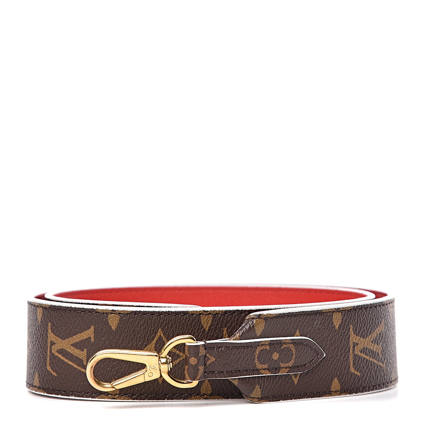 Monogram Bandouliere Shoulder Strap Red