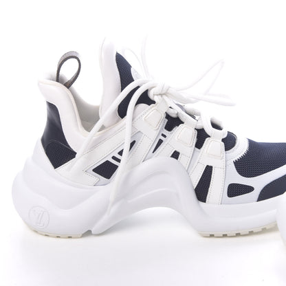 Louis Vuitton Calfskin Technical Nylon LV Archlight Sneakers 39 Marine 13 of 13