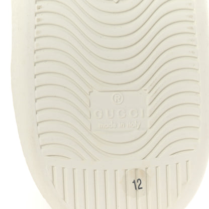 Gucci Calfskin Interlocking G Perforated Mens Ace Sneakers 12 White Grey Sky 7 of 10