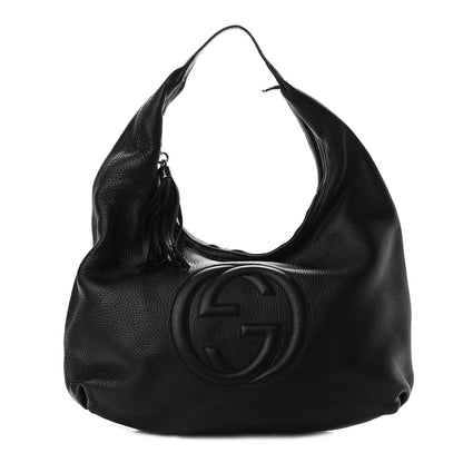 Gucci Pebbled Calfskin Soho Hobo Black 1 of 7