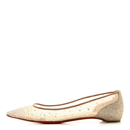 Christian Louboutin Crystal Strass Follies Flats 40 1 of 11