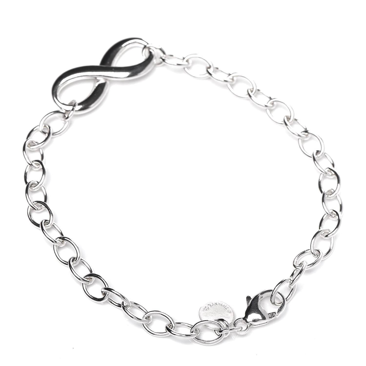 Tiffany Sterling Silver Infinity Chain Bracelet 3 of 5