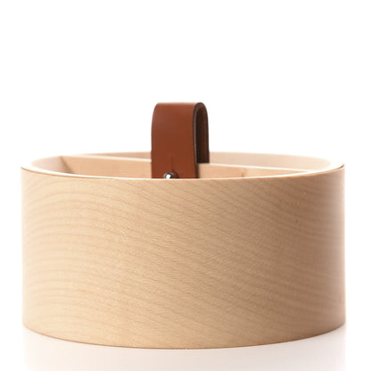 Hermes Wood Tibi Round Box Nature 4 of 10