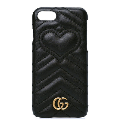 Gucci Calfskin Matelasse Marmont iPhone 7 Case Black 1 of 4