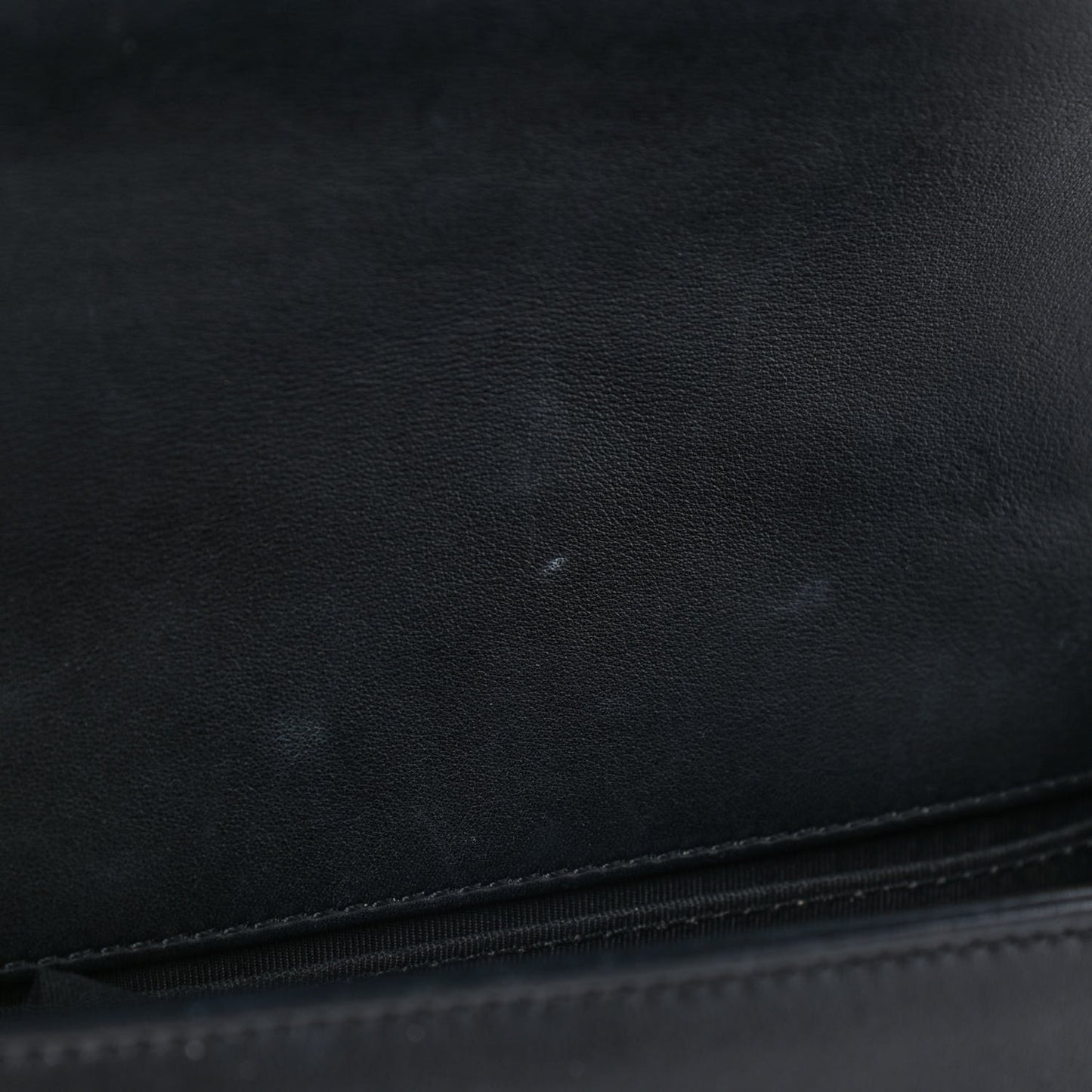 Lambskin Quilted Small Boy Flap Black