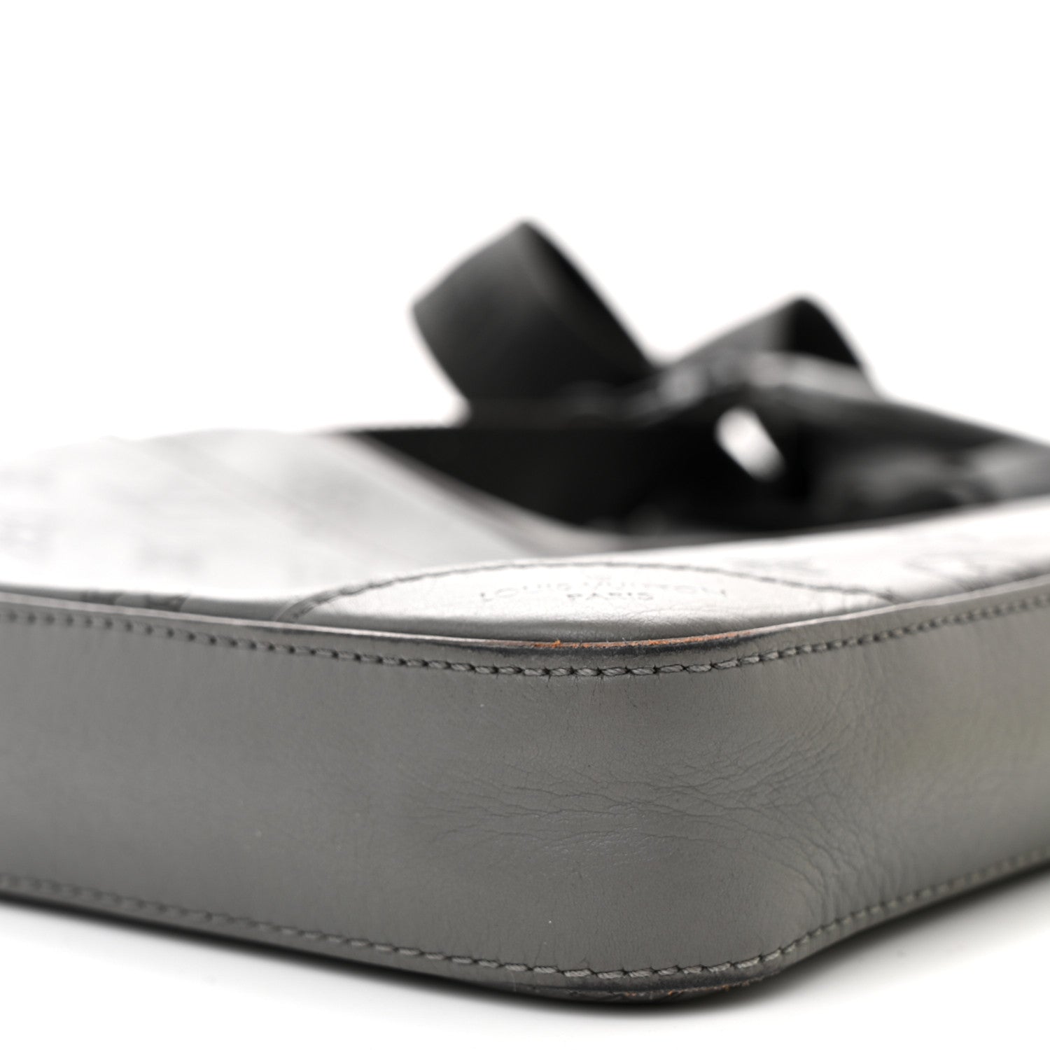 Louis Vuitton Calfskin Monogram Shadow Duo Messenger Anthracite Gray 9 of 11