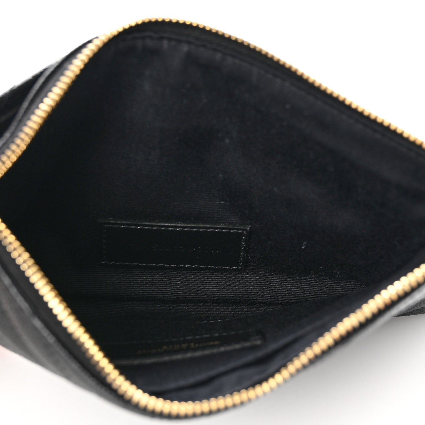 Grain De Poudre Chevron Monogram Bill Pouch Black