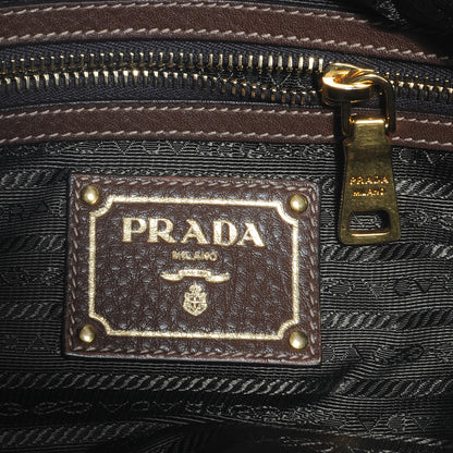 Prada Vitello Daino Shoulder Bag Bruciato 7 of 9