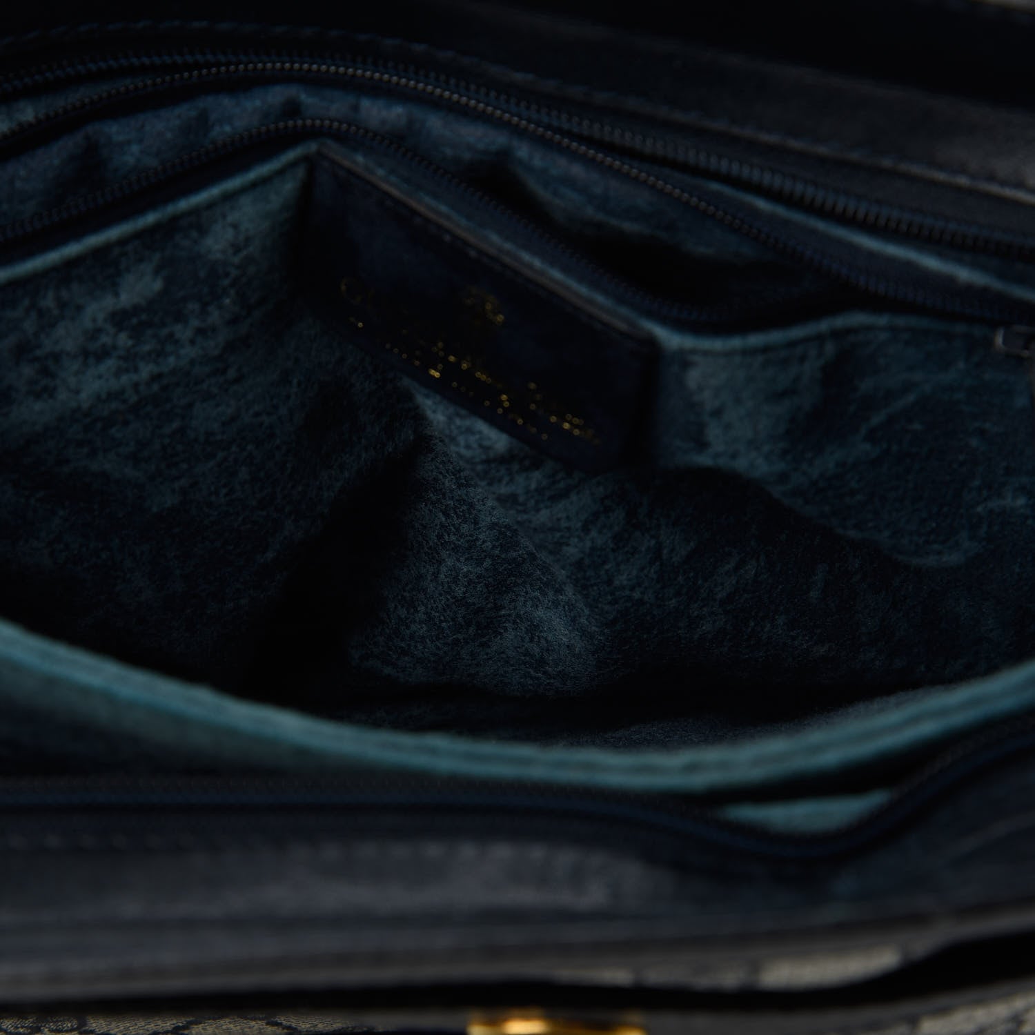 Gucci GG Plus Monogram Canvas Web Shoulder Bag Blue 11 of 14