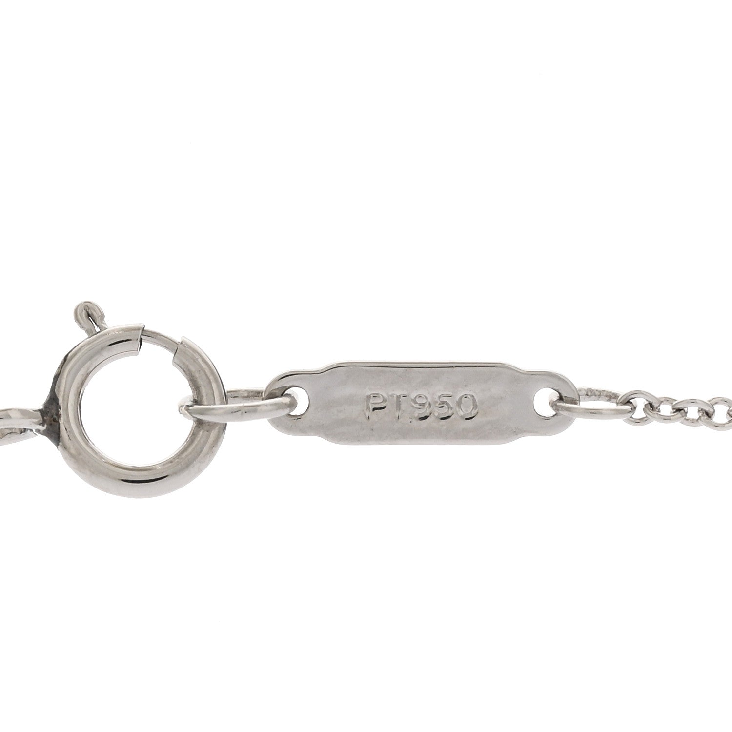 Tiffany Platinum Diamond .31ct Solitaire Pendant Necklace 4 of 5