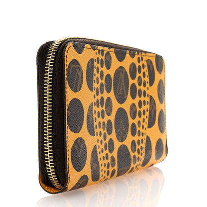 Louis Vuitton Monogram Kusama Pumpkin Dots Zippy Wallet Yellow 3 of 6