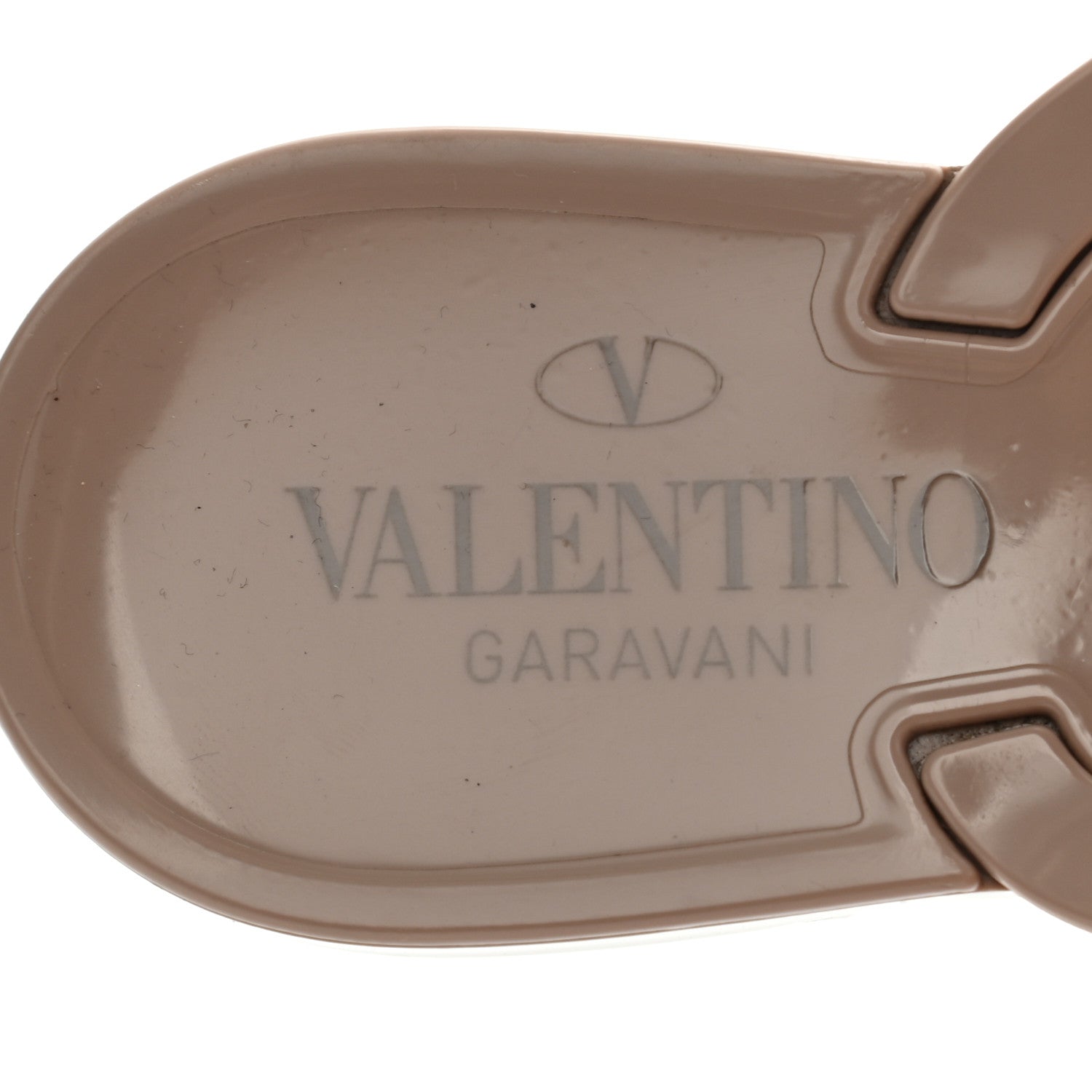 Valentino Garavani PVC Jelly Rockstud Bow Thong Sandals 40 Poudre 7 of 7