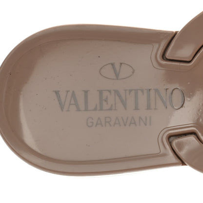 Valentino Garavani PVC Jelly Rockstud Bow Thong Sandals 40 Poudre 7 of 7
