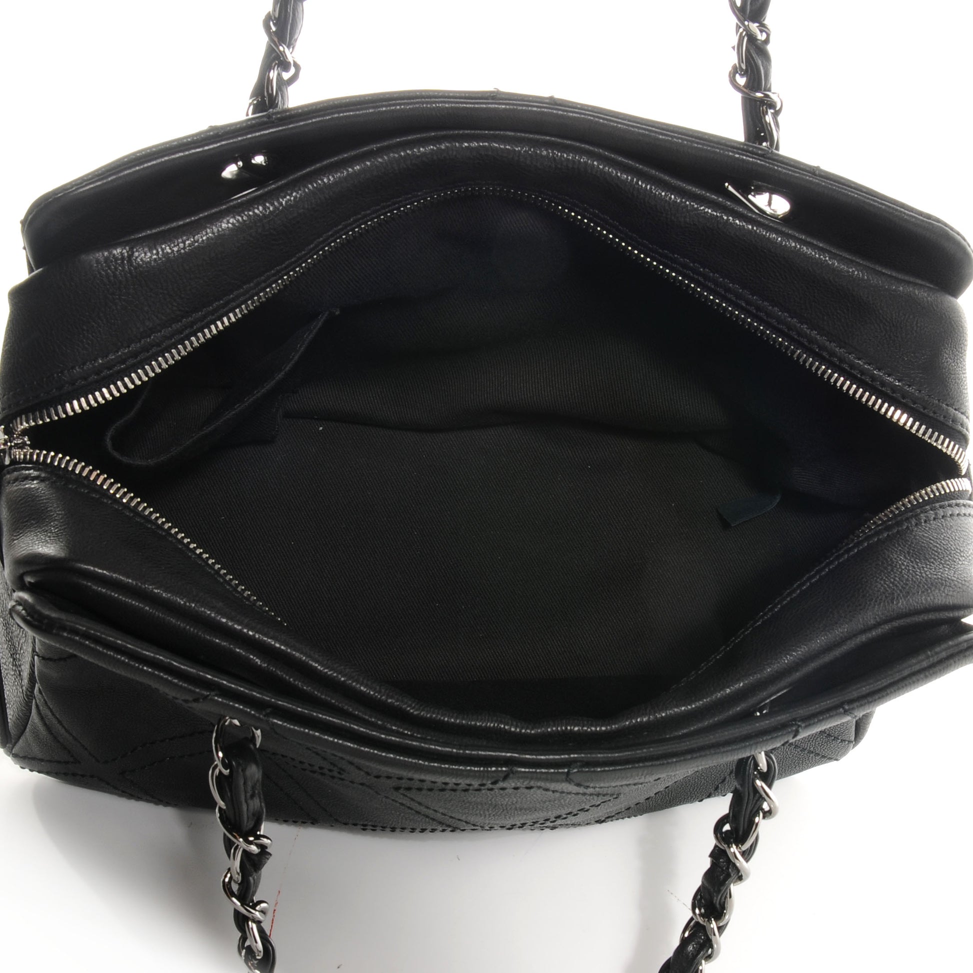 Chanel Calfskin Small Diamond Stitch Tote Black 5 of 8
