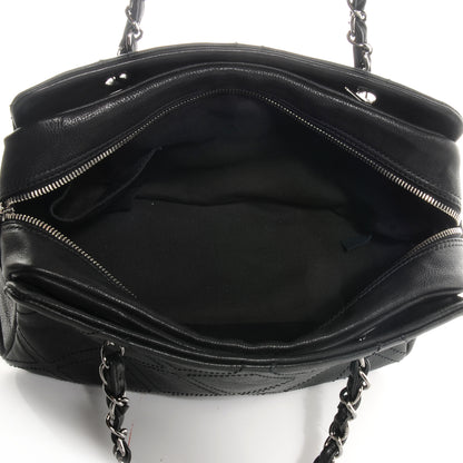 Chanel Calfskin Small Diamond Stitch Tote Black 5 of 8