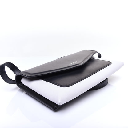Givenchy Calfskin Duetto Crossbody Bag White Black 4 of 11