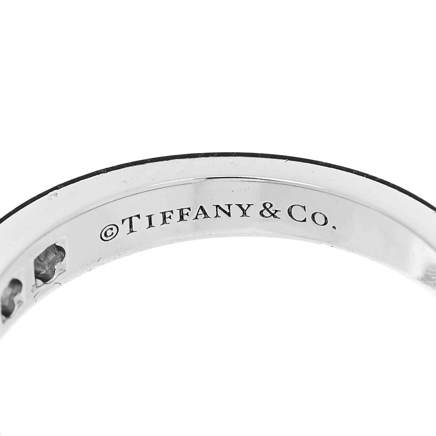 Platinum Diamond 3mm Half Circle Wedding Band Ring 48 4.5