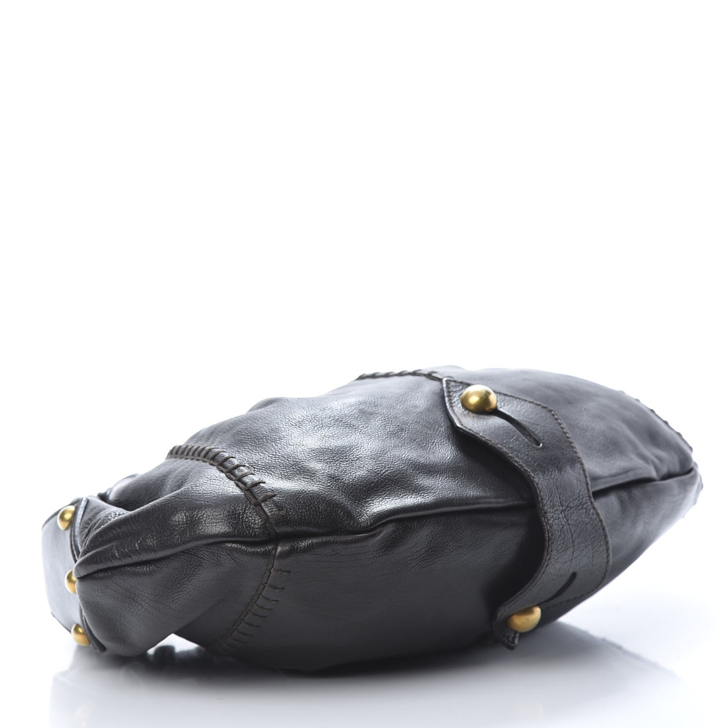 Saint Laurent Calfskin Vincennes Mombasa Hobo Black 5 of 12