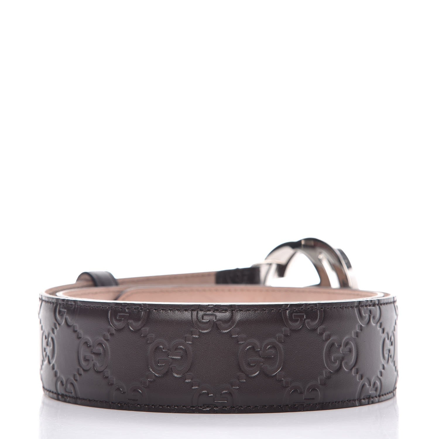 Gucci Guccissima Signature Interlocking G 40mm Belt 85 34 Cocoa 3 of 8